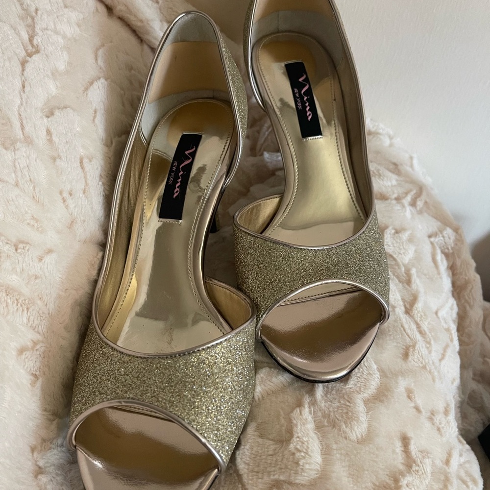 Nina Platino Baby Girl Gold Shoes View 5